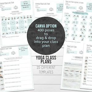 Yoga Class Planner, Yoga Teacher Class Plans, Yoga Class Sequence Planner, Yoga Class Plans - Drag & drop 400 poses to sequence your class