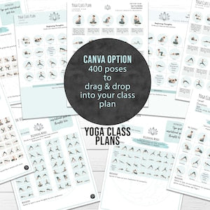 Yoga Class Planner, Yoga Teacher Class Plans, Yoga Class Sequence Planner, Yoga Class Plans - Drag & drop 400 poses to sequence your class