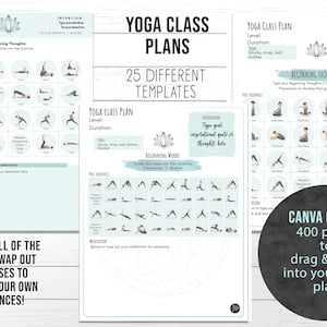 Yoga Class Planner, Yoga Teacher Class Plans, Yoga Class Sequence Planner, Yoga Class Plans - Drag & drop 400 poses to sequence your class