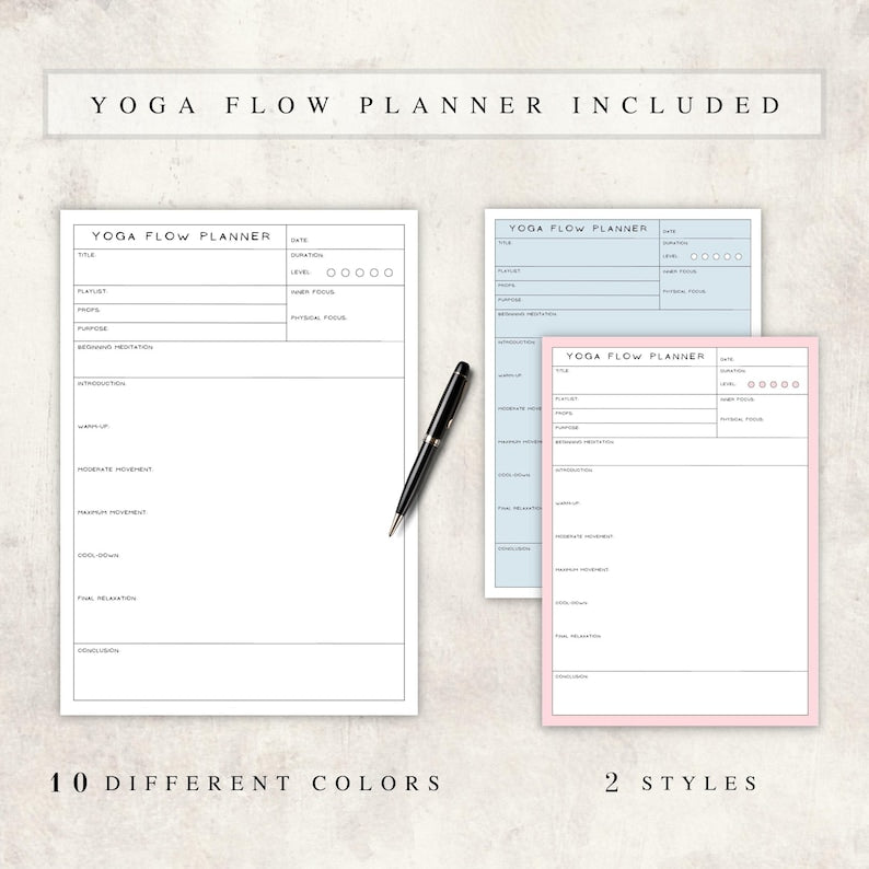 Yoga Pose Stick Figures Bundle | Yoga Teacher Class Plans | Yoga Sequence Planner | 375+ Yoga Poses | Yoga Flow Planner | Yoga Poses PNG JPG + 5 Ebooks